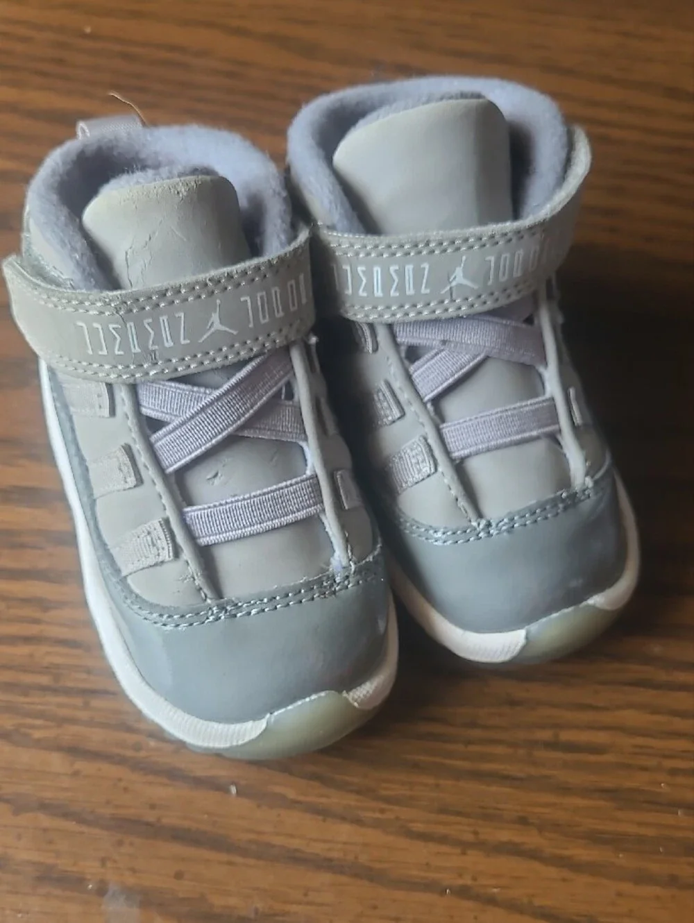 Baby Nike Air Jordan 11 Retro TD 'Cool Grey' Size 6C
